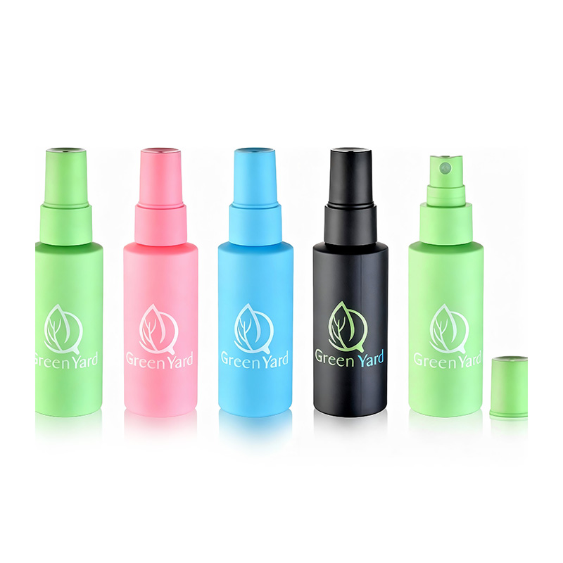 Plastic PET-fles met platte schouder